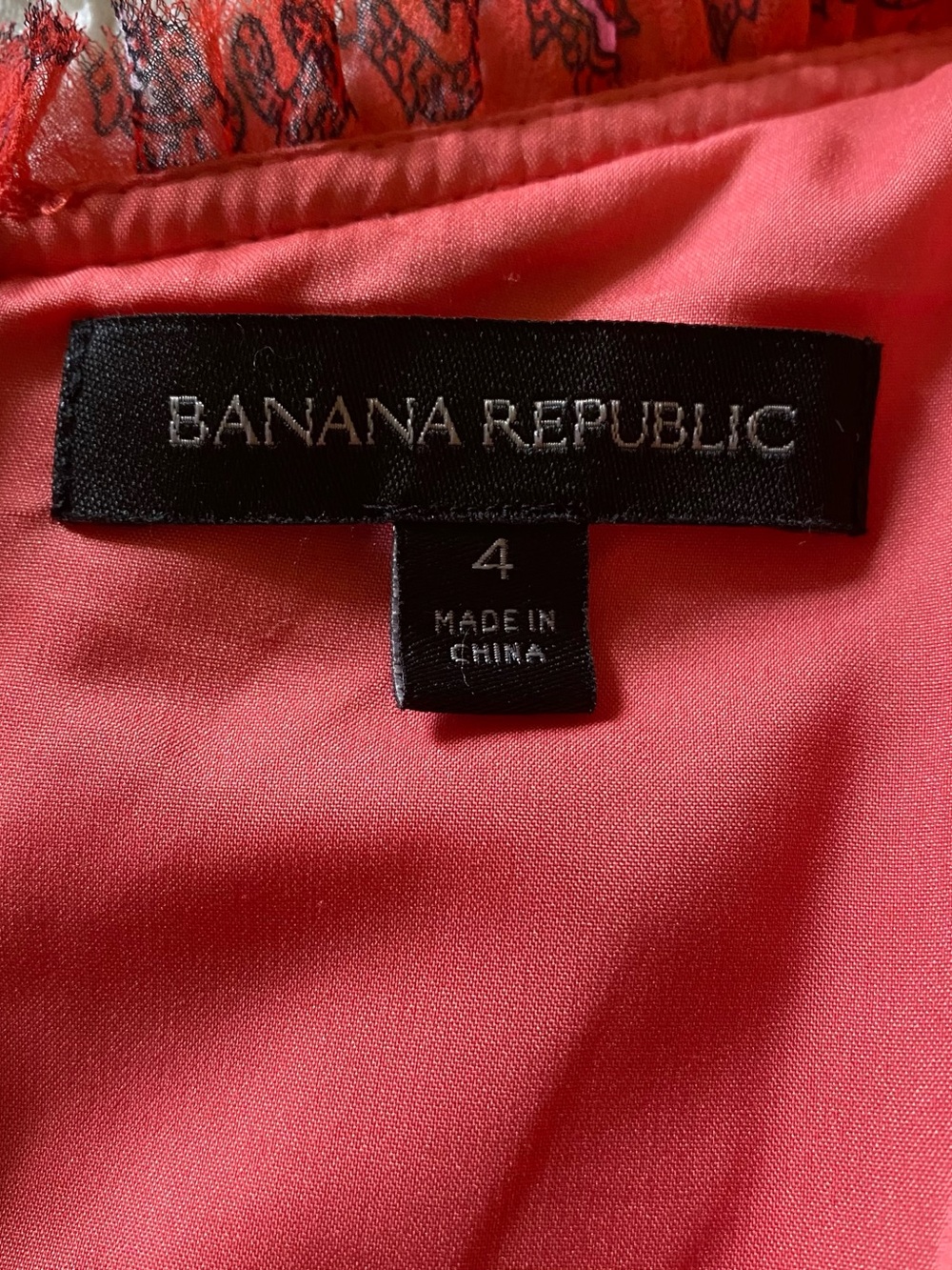 Banana Republic Orange Red Paisley Maxi Dress - Picture 6 of 7